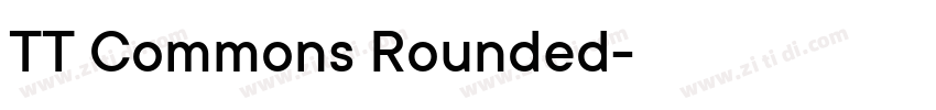 TT Commons Rounded字体转换